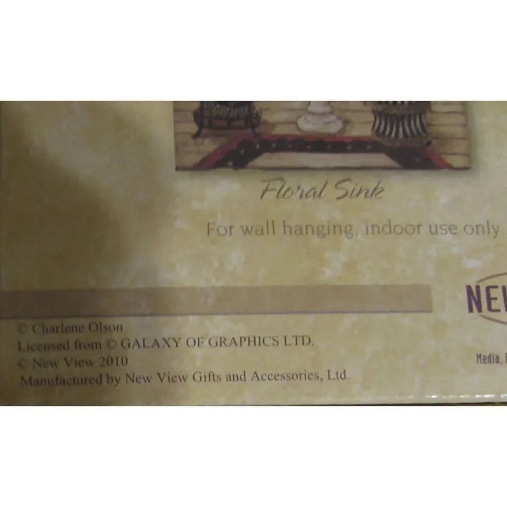 Winterle Olson 3D set of 2 bathroom plaques footed tub vanity sink new Orleans